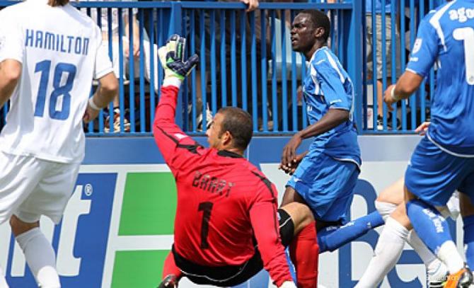 FC Edmonton's Rein Baart was sent off for the second time this season against the Montreal Impact Saturday afternoon